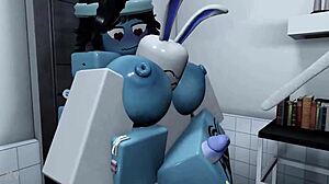 Blue Girl Engages in Passionate Sex with Cumshot Finale