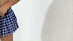 60-year-old mature stepmother wears her student uniform wants to make me have sex in her uniform a fetish