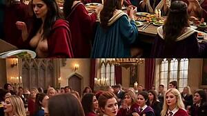 Arcadia academy music video sfw and nsfw side-by-side