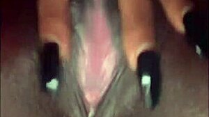 Does this horny black model ride dick and dildo?