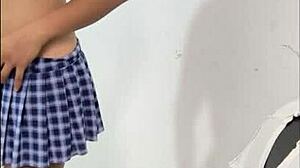 60-year-old mature stepmother wears her student uniform wants to make me have sex in her uniform a fetish