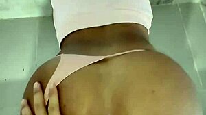 She went to clean the bathroom and came out with her ass gaping and full of cum?