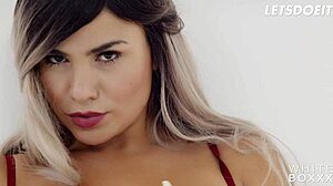 perfect babe in red lingerie lisa gali makes bf erect and gets banged deep - whiteboxxx