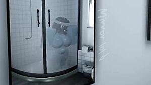 Blue Girl Engages in Passionate Sex with Cumshot Finale