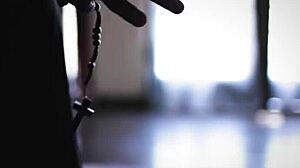 lesbian couple make a disapproving priest lick their pussies