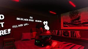 Stretching this femboy's ass while fucking him 😈.