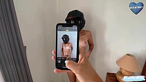 Fake photographer convinces big-ass blonde biker teen to fuck after photoshoot, leading to cum swallow