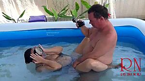 Breeath pause underwater domination rough sex nudist regina noir swimming sucks and fucks in the swimming pool c3