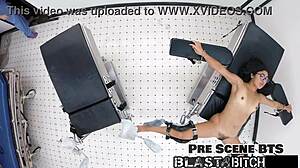 Jasmine rose's thigh gets blasted with cum in pov version. Intense backstage domination leaves her moaning.