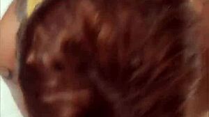 teasing cumshot on my face inside the cruise ship