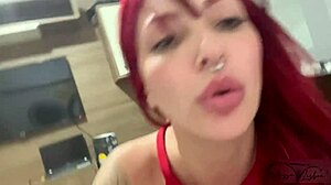 I begged to put my big dick deep in her redhead milf ass.