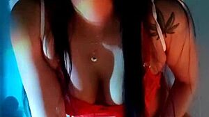 watch this cute colombian teen angel squirting with dildo for you