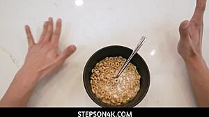 Stepson4k - ginger stepmom gives me a first hand experience of titjob