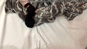 Brunette teen sucks cock then gets pussy fucked