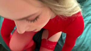 A cock-hungry neighbor visits for me to lick her pussy