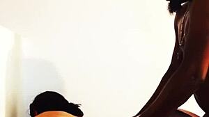 All natural mystic takes a big black cock load on her back, doesn't she?