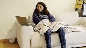 My Best Friend's Wife Masturbates Intensely While I Watch.