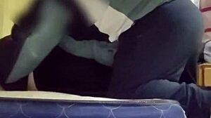 I Fuck the Whore Maid in Bed with Dirty Talk and Creampie. Part 1.