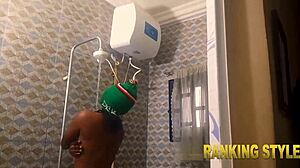 New style of talking bath with interracial anal sex