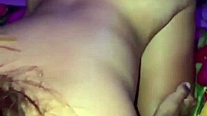 Enjoying beautiful body in room during rain