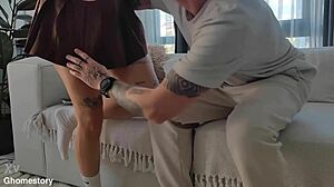 Real Cheating Wife Gets Hard Anal Fuck from Husband's Friend