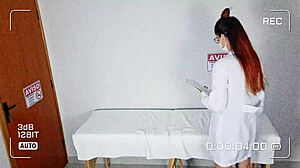 The nurse came to give me a special massage in the hospital