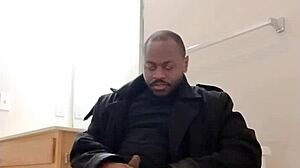 home from work, fantasize about wife with dry masturbation and slow cum