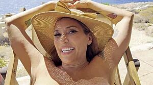 two milfs fucked by me in front of the sea