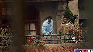 Giant Boobs Ghetto Fucked by White Shaft