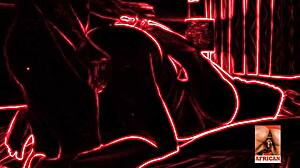 doggystyle session with a thick black girlfriend in intense bbw fuck