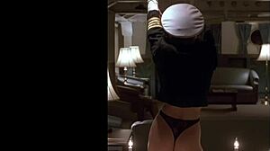 Erika Eleniak Performs Vintage Striptease