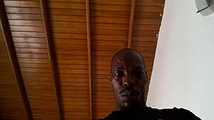 Uncut Colombian housewife gives sloppy throat to big black cock