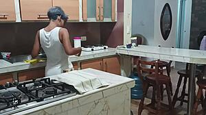 I catch my stepsister dancing sexy semi-naked in the kitchen - what happens next?