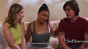 horror movie scares step-mom dana vespoli, then she heals teen demi hawks
