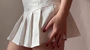 innocent girl performs gentle striptease in homemade video