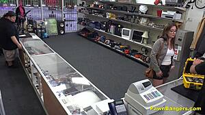 Busty french babe gets stuffed by american cock