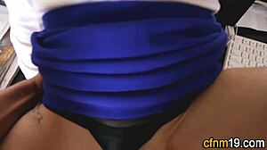 Is this clothed latina teen ready for a massive spunk soak?