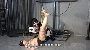 Japanese Mistress Applies Electro Bondage And Forces Facesitting On Bound Slave