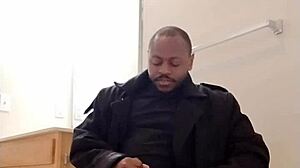 home from work, fantasize about wife with dry masturbation and slow cum