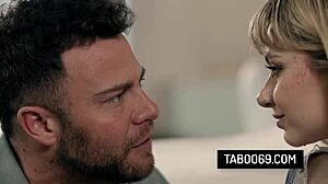 Blonde Stepdaughter Demi Hawks Gets Punished by Stepdad with Deepthroat and Fucking for Bullying