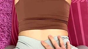 Pov accidentally helped my step sis with stretching