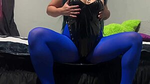 Bulma cosplay masturbation leads to squirting orgasm