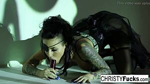 hot christy mack the pirate plays with her amazing ass and tight wet pussy