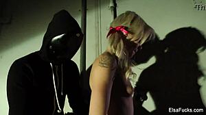 Elsa Jean Suggestively Fucks Masked Stranger In Hardcore Sex
