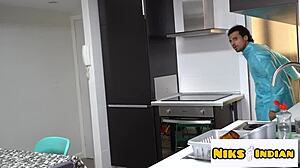 Hijabi muslim wife cheats with hindu boy for rough fucking