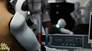 Huge Ass Female Robot Gets Plowed By Hung Alien Part 1