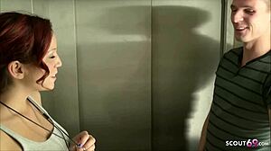 I, Natalie Hot, took a risky fuck in the elevator with that teen, oh gosh, it was so thrilling and public!