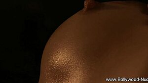 she performs an arousing bollywood striptease ritual