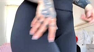 Milf Sheer Leggings Close-Up