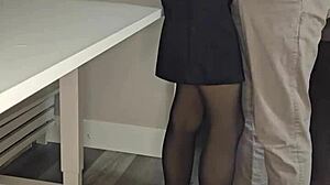 A Young 18+ Poetess Reads Poetry While Showing Off Her Sexy Legs And Small Waist In A Dress